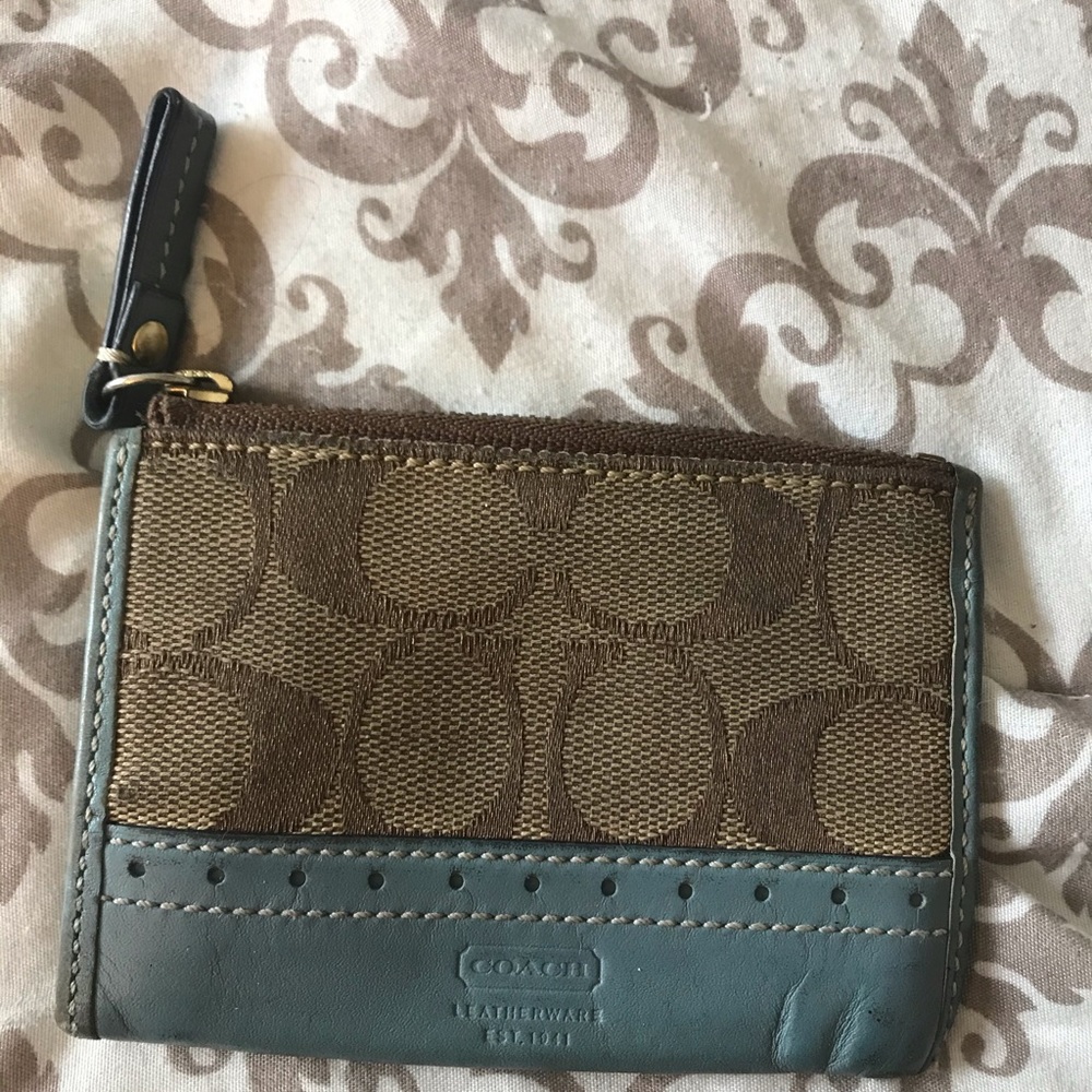 COPY - Coach blue card holder